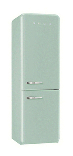 Smeg FAB32RNG Freestanding Fridge Freezer, A++ Energy Rating, Right-Hand Hinge, 60cm Wide, Pastel Green